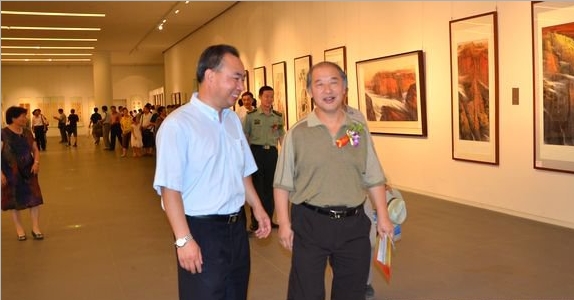 天津举办庆八一“军旅书画家作品展”
