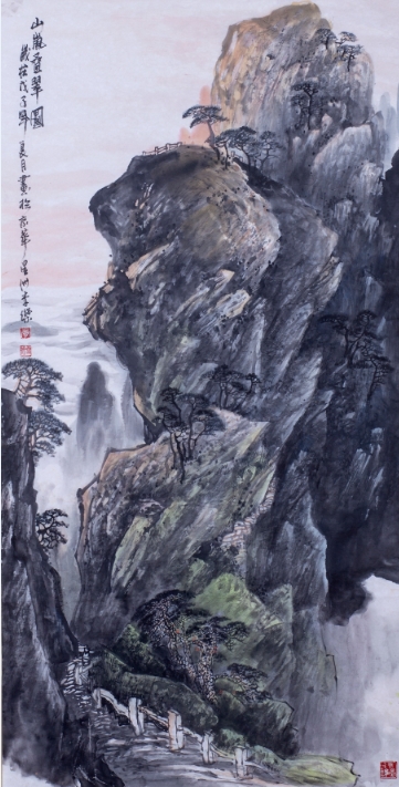 李杰 《山峦叠翠图 》