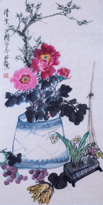 孟昭和《清贡图》