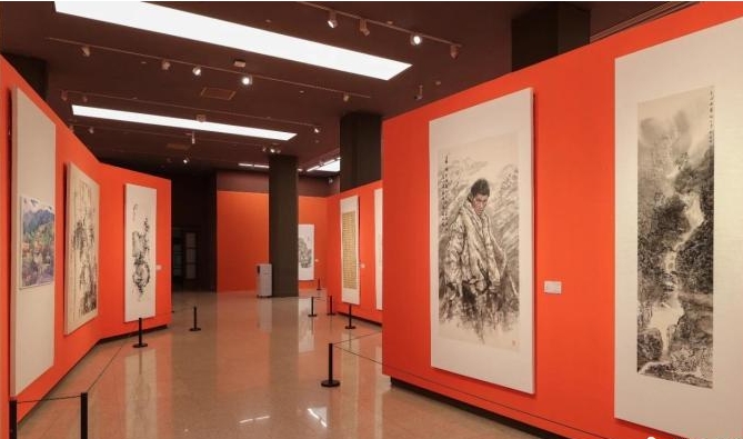“万年上山 诗画浦江”浦江县书画作品晋京展在美术馆开展