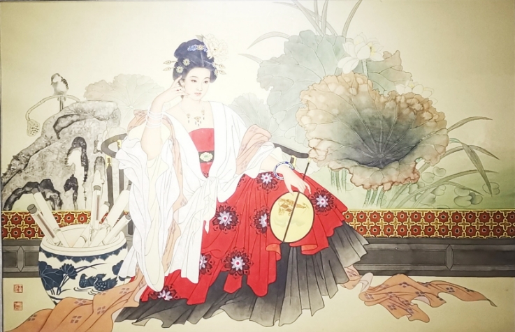 王美芳《仕女图》