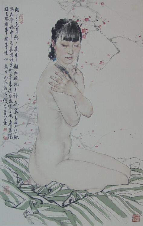 何家英 《人物画》