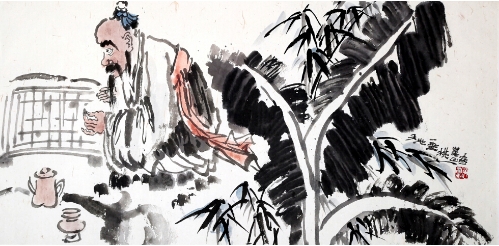杨华山《高士图》