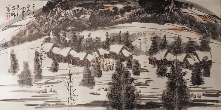 王忠雁《冬日家山》