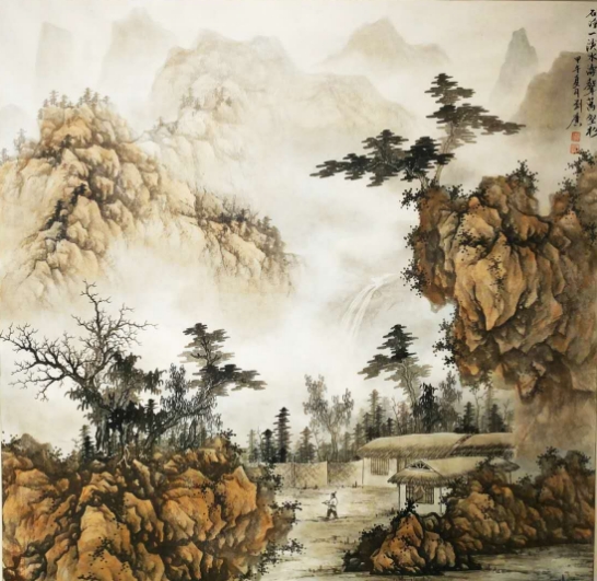 刘广《石岭一溪水》
