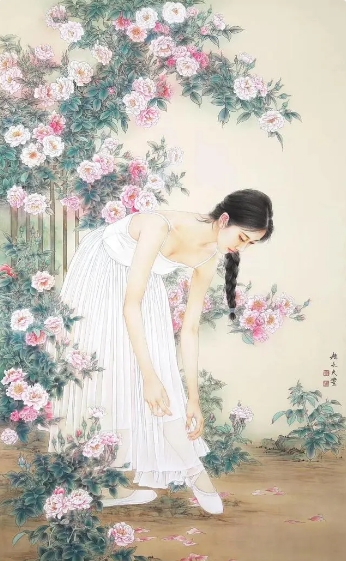 赵永夫《美女图》