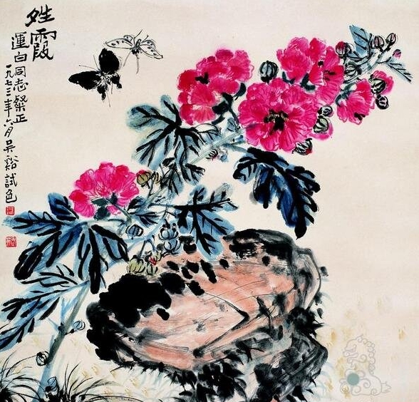 吴茀之的花鸟作品