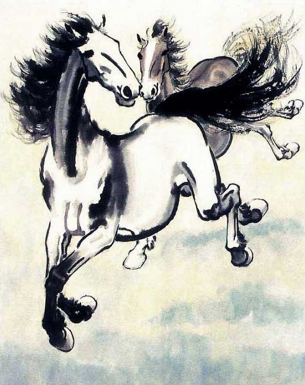 徐悲鸿画马