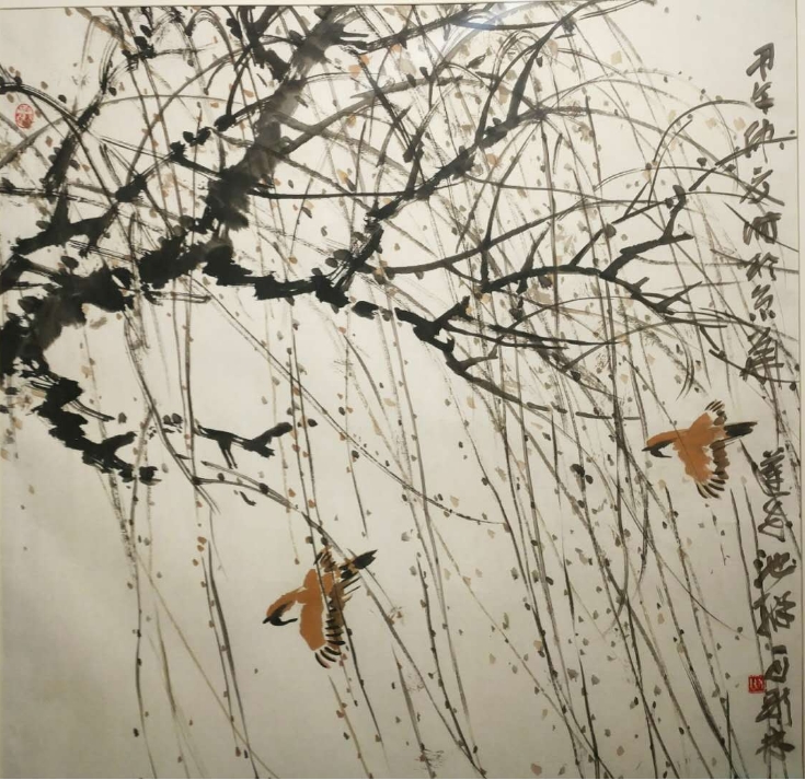 马新林《花鸟》