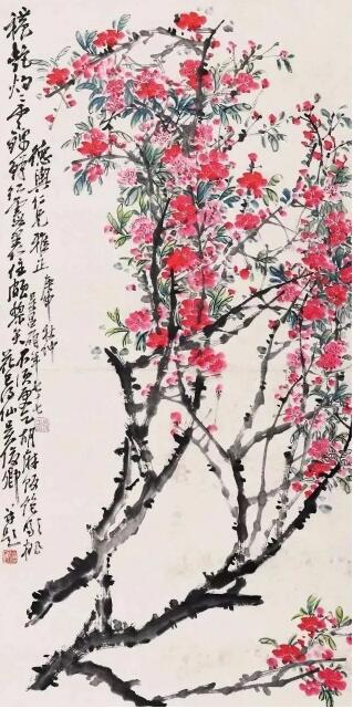 吴昌硕《桃花》